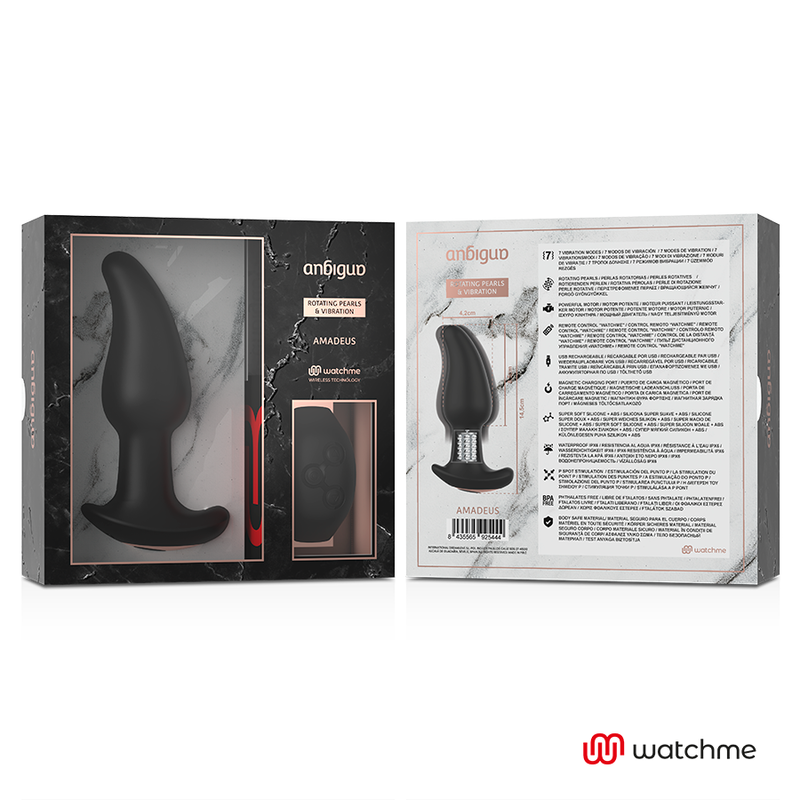 ANBIGUO - WATCHME ANALNI VIBRATOR REMOTE CONTROL
