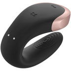 SATISFYER - DOUBLE LOVE LUKSUZNI VIBRATOR BLACK -APP