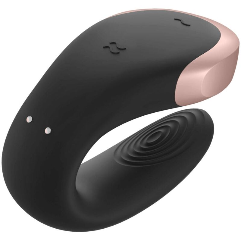 SATISFYER - DOUBLE LOVE LUKSUZNI VIBRATOR BLACK -APP