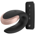 SATISFYER - DOUBLE LOVE LUKSUZNI VIBRATOR BLACK -APP
