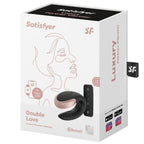 SATISFYER - DOUBLE LOVE LUKSUZNI VIBRATOR BLACK -APP