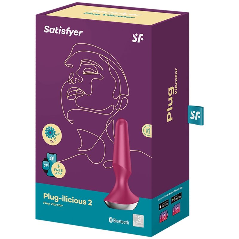 SATISFYER - PLUG ILICIOUS 2 ANALNI VIBRATOR BERRY - APP