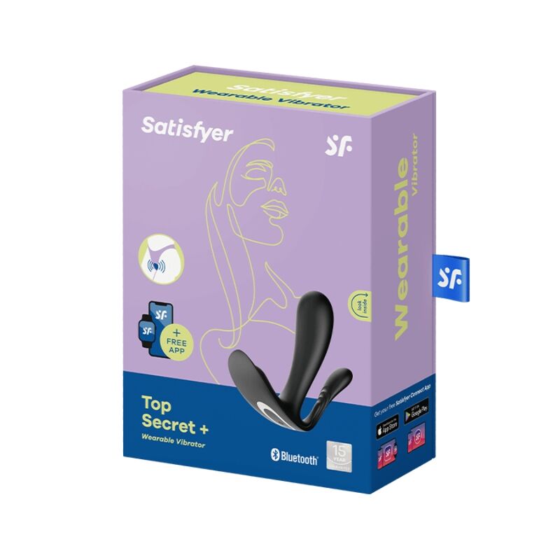 SATISFYER - TOP SECRET + G-SPOT & ANALNI VIBRATOR BLACK