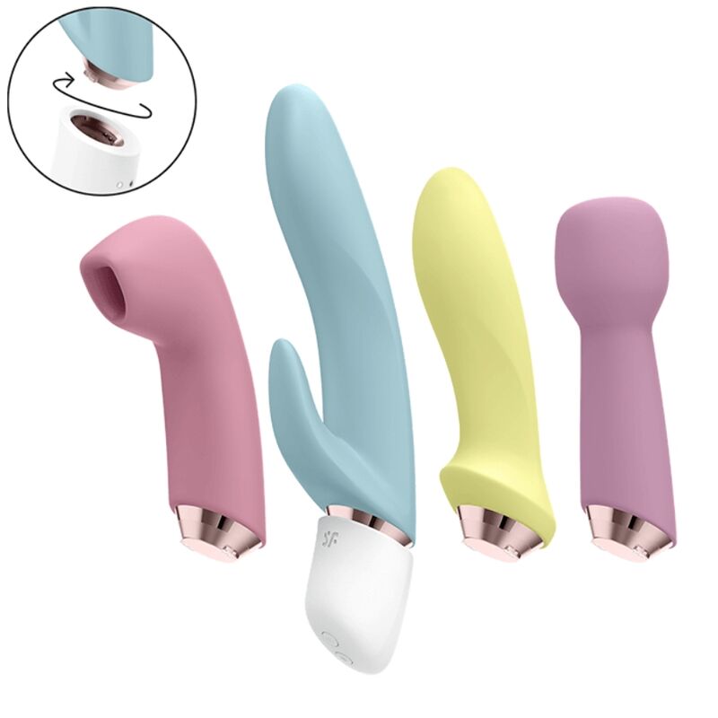 SATISFYER - ČUDESNI SET OD ČETIRI VIBRATORA I AIR PULSA