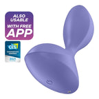 SATISFYER - SWEET SEAL VIBRIRAJUĆI ANALNI ČEP - APP LJUBIČASTI
