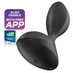SATISFYER -SWEET SEAL VIBRIRAJUĆI ANAL PLUG  - APP CRNI