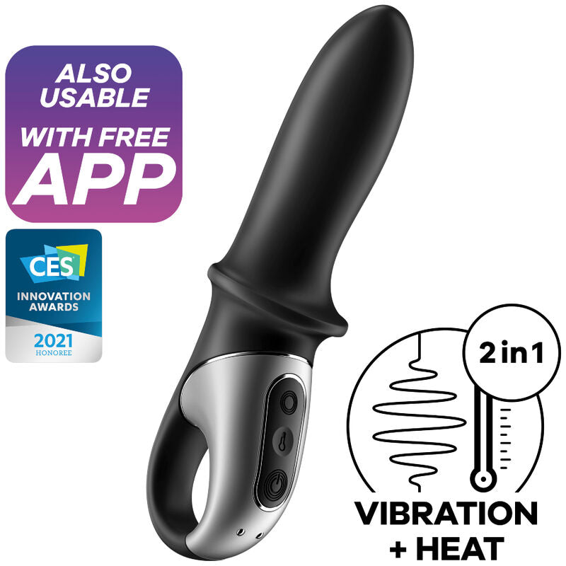 SATISFYER - HOT PASSION ANALNI VIBRATOR - APP CRNI