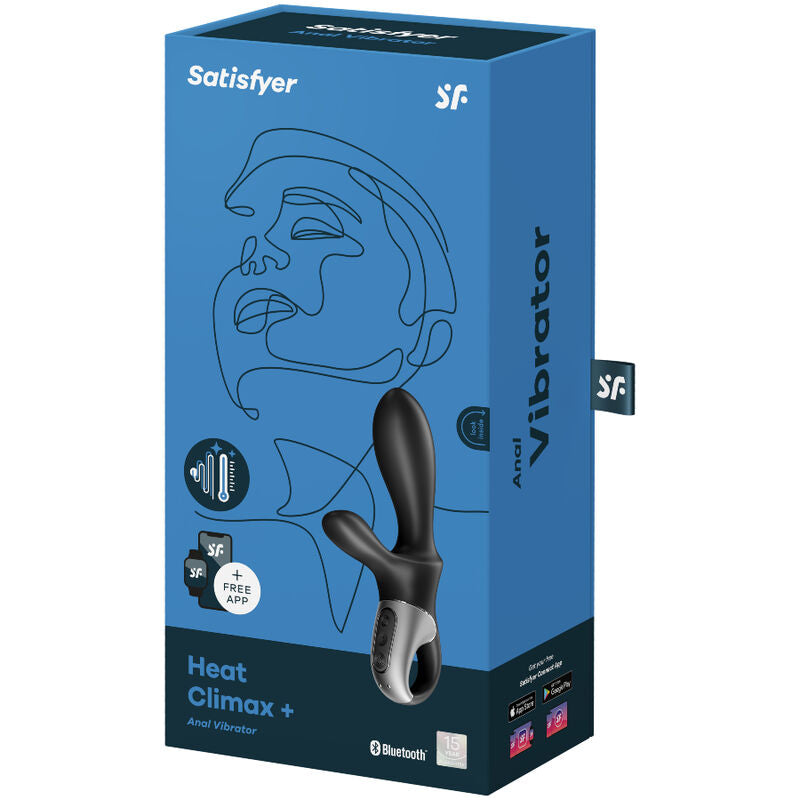 SATISFYER - HEAT CLIMAX & ANALNI VIBRATOR - APP CRNI