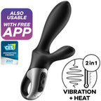 SATISFYER - HEAT CLIMAX & ANALNI VIBRATOR - APP CRNI