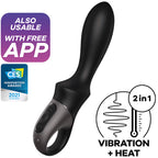 SATISFYER - HEAT CLIMAX ANALNI VIBRATOR  -APP CRNI