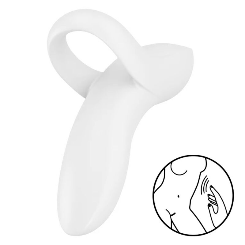 SATISFYER - BOLD LOVER VIBRATOR ZA PRSTE BIJELI