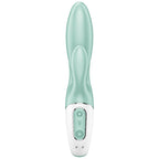 SATISFYER - AIR PUMP BUNNY 5+ INFLATABLE RABBIT & G-SPOT VIBRATOR APP GREEN