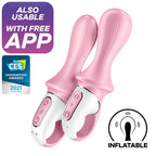 SATISFYER -  AIR PUMP BOOTY 5+ INFLATABLE ANAL VIBRATOR PINK