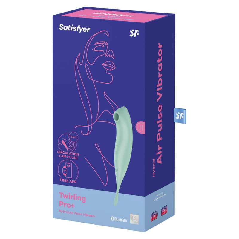 SATISFYER - TWIRLING PRO+ APLIKACIJA ZA STIMULATOR I VIBRATOR ZRAČNOG PULSA CRVENA