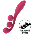 SATISFYER – TRI BALL 1 G-SPOT & MULTI VIBRATOR RED