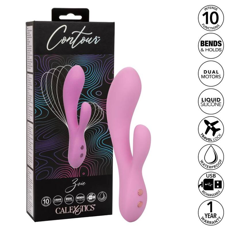 CALEXOTICS - KONTURNI ZOIE G-SPOT VIBRATOR PINK