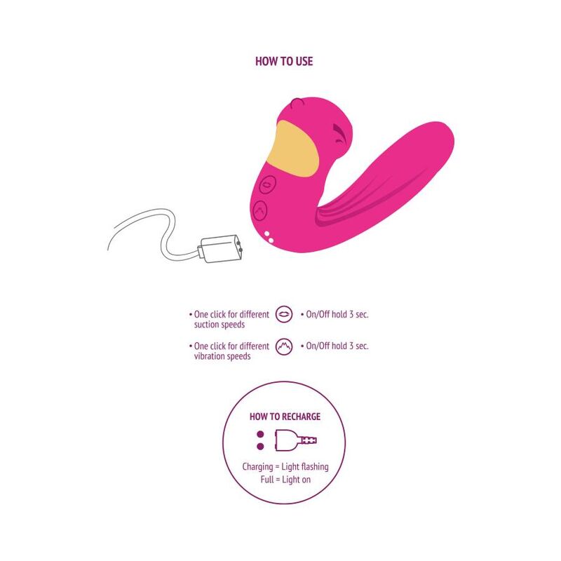 XOCOON - CELESTIAL LOVE VIBE STIMULATOR FUKSIJA