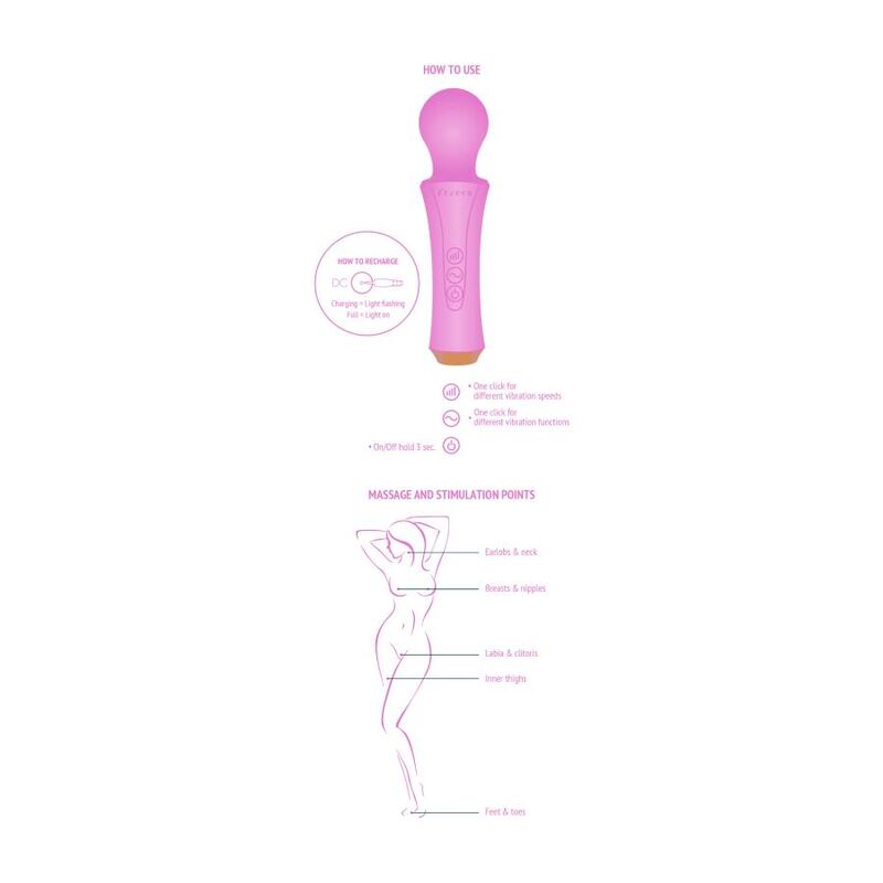 XOCOON - WAND VIBRATOR - FUCHSIA