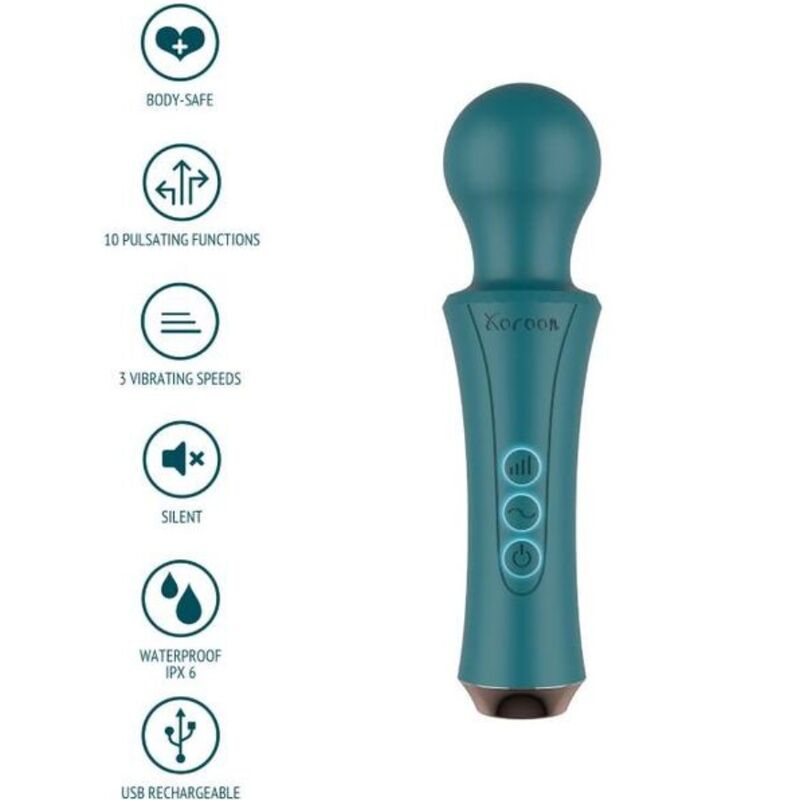 XOCOON - WAND VIBRATOR - GREEN