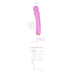 XOCOON -CURVED WAND VIBRATOR  FUCHSIA