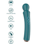 XOCOON - CURVED WAND VIBRATOR GREEN