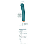 XOCOON - CURVED WAND VIBRATOR GREEN