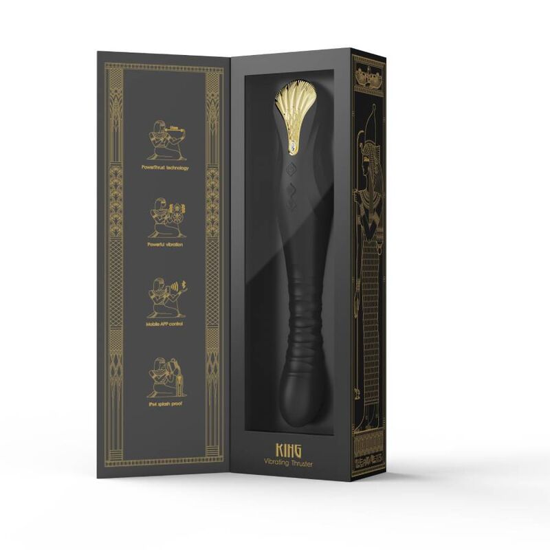 ZALO - KING THRUSTER VIBRATOR BLACK