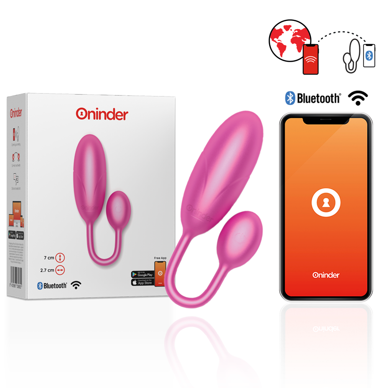 ONINDER - DENVER VIBRIRAJUĆE JAJE ROZA 7 X 2,7 CM BESPLATNA APLIKACIJA