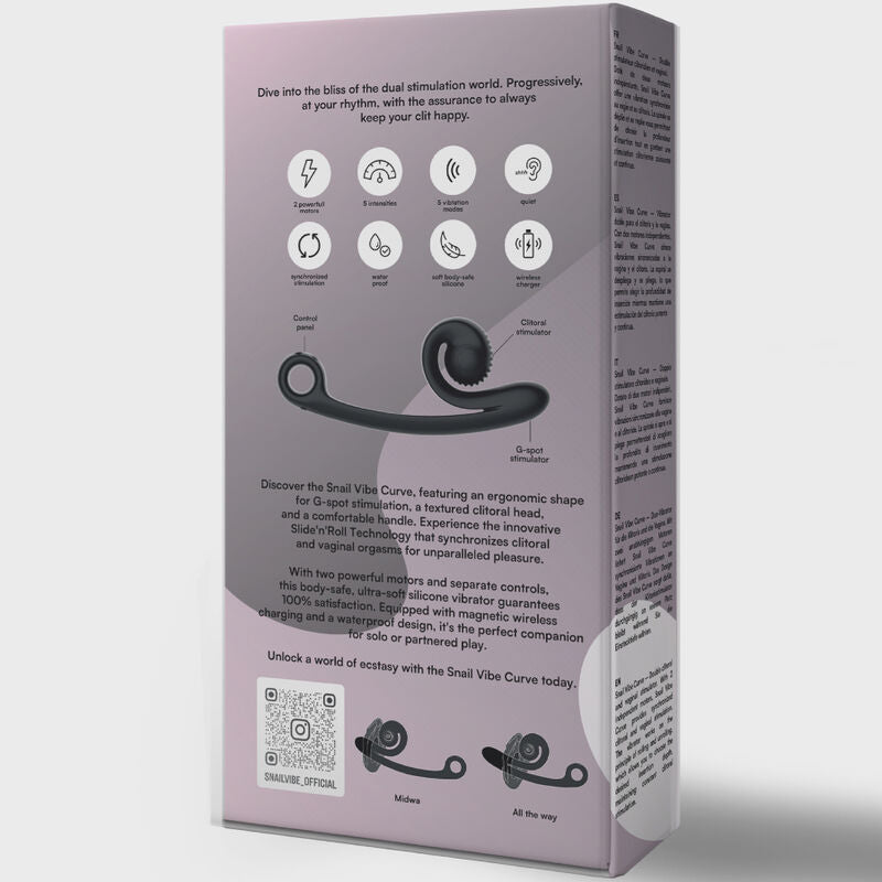 SNAIL VIBE - CURVE G-SPOT VIBRATOR BLACK