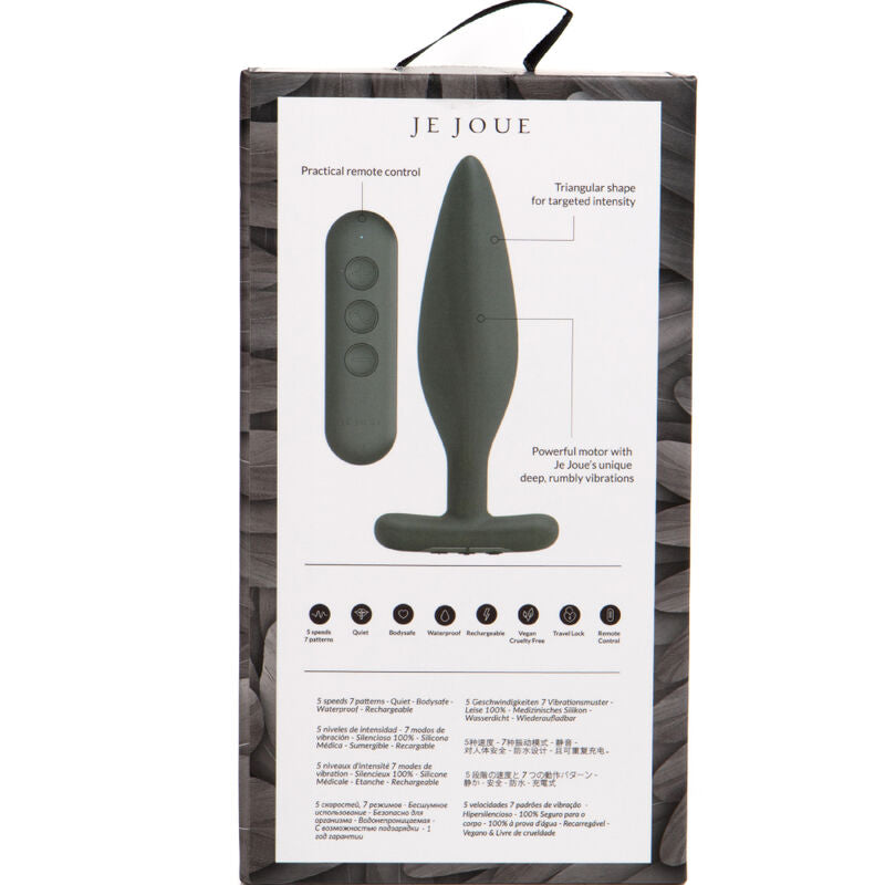 JE JOUE - EGON PLUG ANALNI VIBRATOR - CRNI