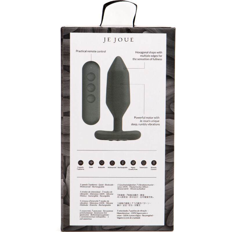 JE JOUE - ONYX ANALNI PLUG VIBRATOR - CRNI