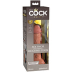 KING COCK - ELITNI REALISTIČNI SILIKONSKI DILDO 15,2 CM CARAMEL