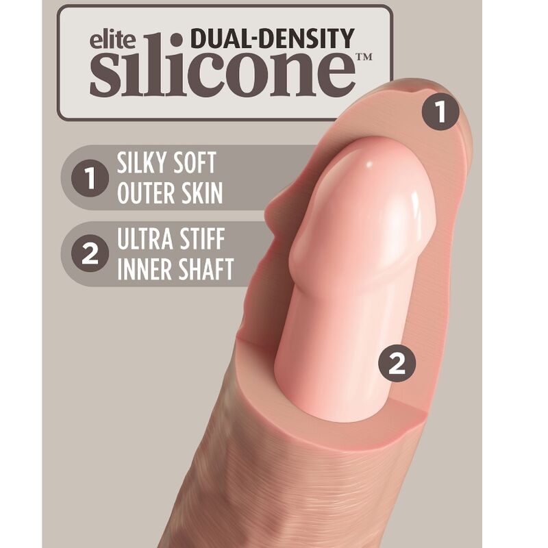 KING COCK - ELITNI REALISTIČNI SILIKONSKI DILDO 15,2 CM
