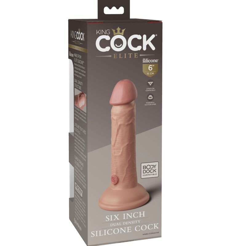 KING COCK - ELITNI REALISTIČNI SILIKONSKI DILDO 15,2 CM