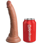 KING COCK - ELITNI REALISTIČNI SILIKONSKI DILDO 17,8 CM KARAMELA