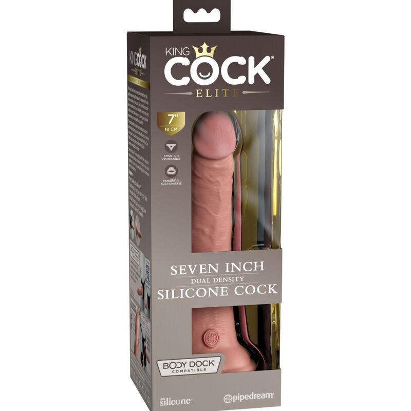 KING COCK - ELITNI REALISTIČNI SILIKONSKI DILDO 17,8 CM