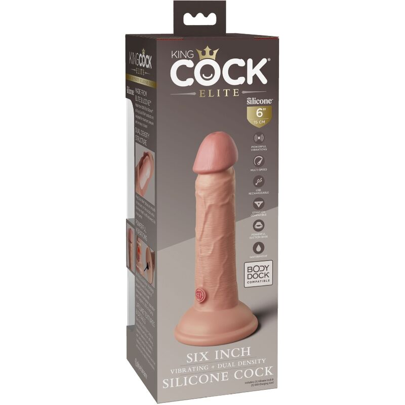 KING COCK - ELITNI REALISTIČNI DILDO 15,2 CM