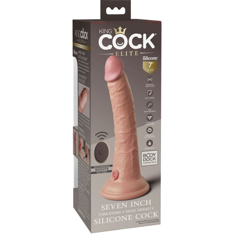 KING COCK - REALISTIČNI DILDO ELITE 17,8 CM