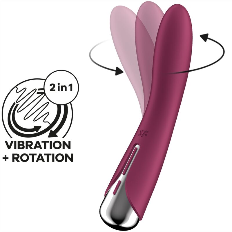 SATISFYER - SPINNING VIBE 1 ROTATOR G-TOČKE VIBRATOR CRVENI