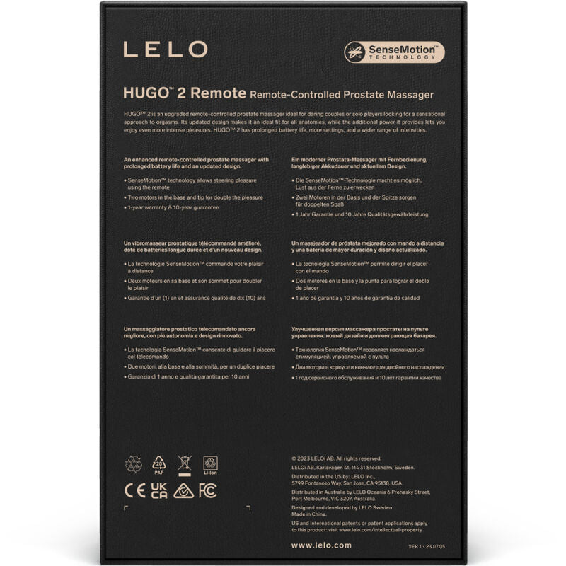 LELO - HUGO 2 ZELENI MASAŽER ZA PROSTATU S DALJINSKIM UPRAVLJANJEM