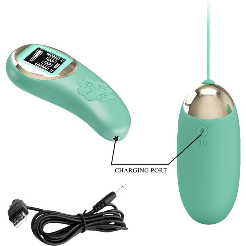 PRETTY LOVE - VIBRIJAJUĆA JAJA MINE - REMOTE CONTROL - GREEN