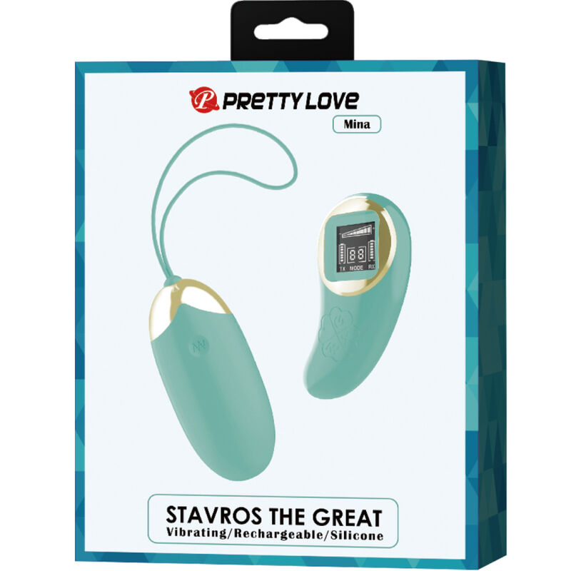 PRETTY LOVE - VIBRIJAJUĆA JAJA MINE - REMOTE CONTROL - GREEN