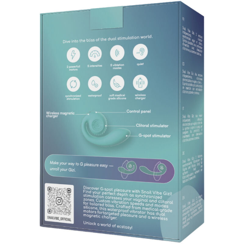 SNAIL VIBE - GIZI DUAL G-TOČKA STIMULATOR RUŽIČASTI