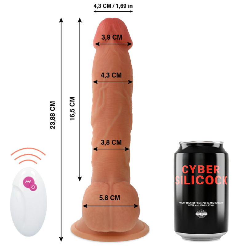 CYBER SILICOCK - REALISTIČNI DILDO MASTER BEN 23,88 CM - APP