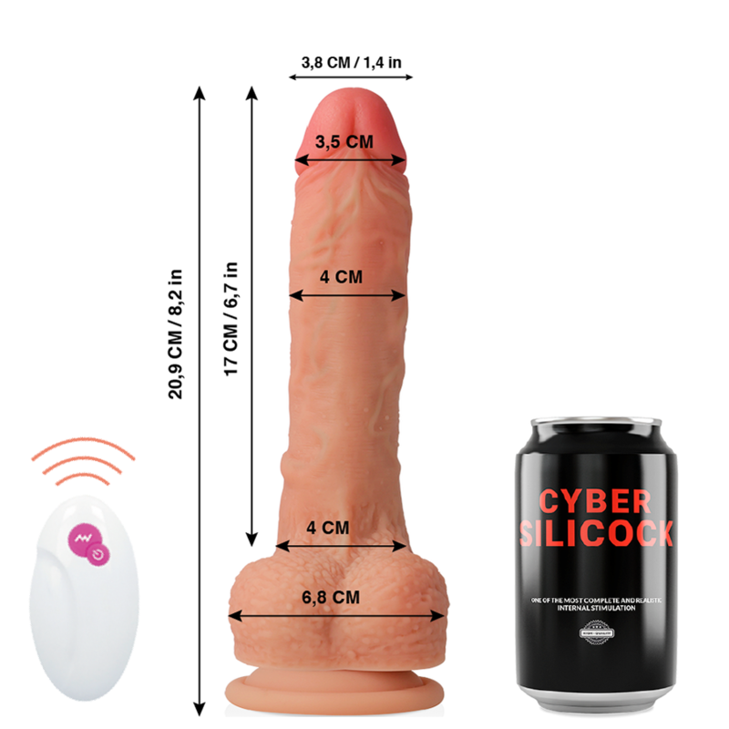 CYBER SILICOCK - REALISTIČAN DILDO MASTER HUCK 20,9 CM - APP