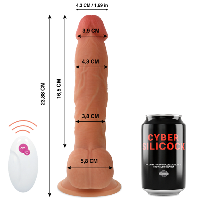 CYBER SILICOCK - REALISTIČKI DILDO MR JOHN 23,88 CM - APP