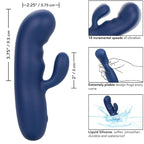 CALEXOTICS - CASHMERE SILK DUO G-SPOT - BLUE