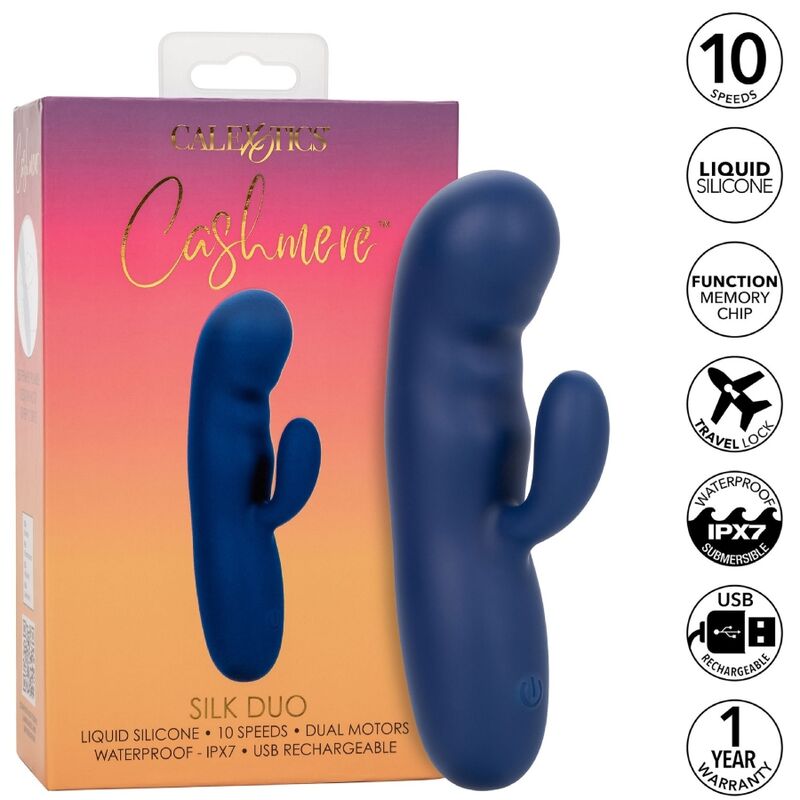 CALEXOTICS - CASHMERE SILK DUO G-SPOT - BLUE