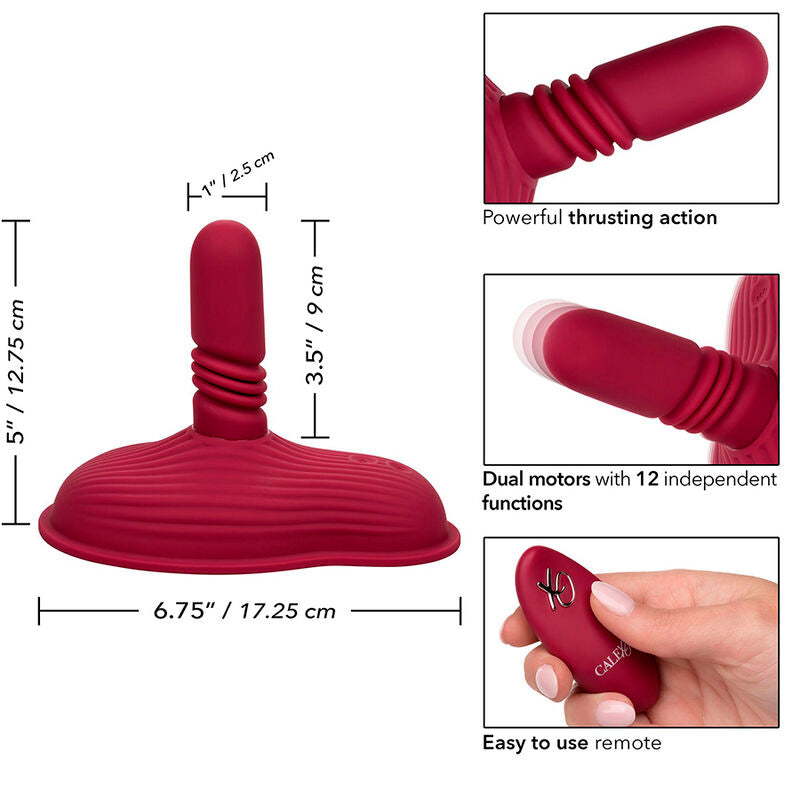 CALEXOTICS - RIDER VIBRATOR REMOTE CONTROL RED