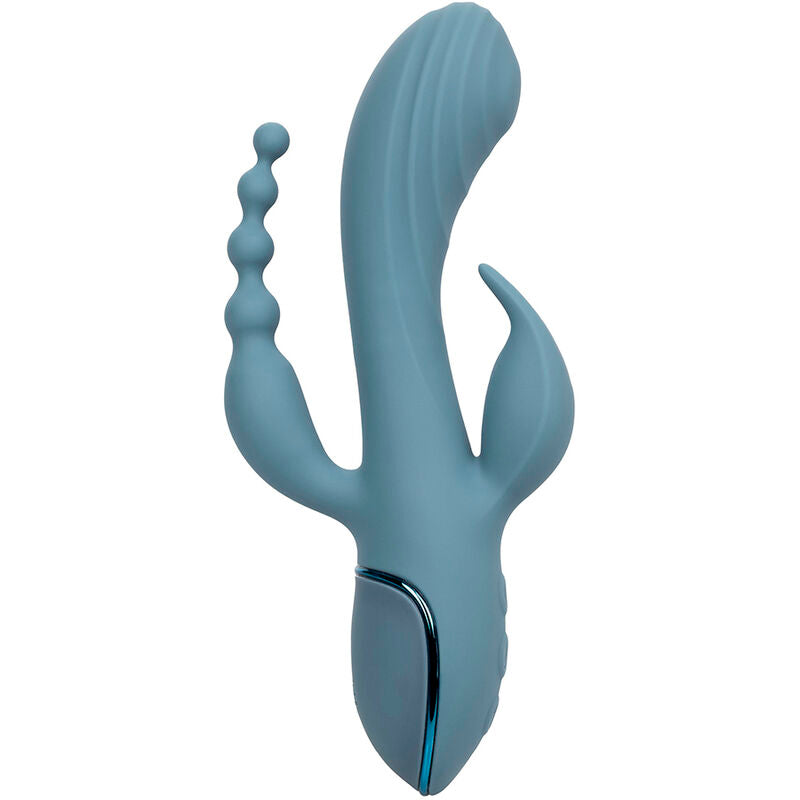 CALEXOTICS - G-SPOT & RABBIT VIBRATOR TRIPLE ECSTASY GREY